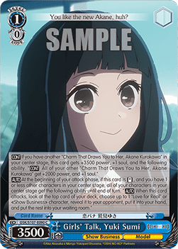 Girls' Talk, Yuki Sumi (V.1 - Common) - OSHI NO KO