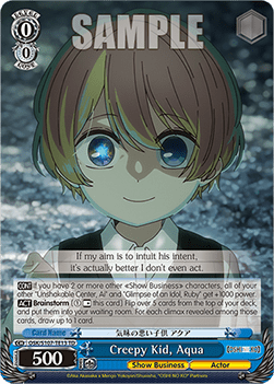 Creepy Kid, Aqua (V.1 - Trial Deck) - OSHI NO KO