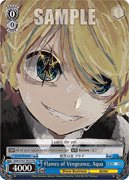 Flames of Vengeance, Aqua (V.1 - Trial Deck) - OSHI NO KO