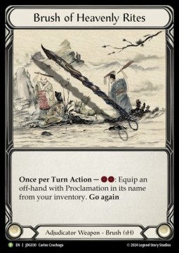Brush of Heavens Rites (Cold Foil) - Judge Promos