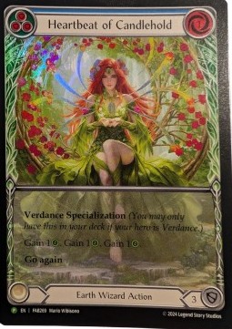 Heatbeat of Candlehold (Extended Art Rainbow Foil) - FAB Promos