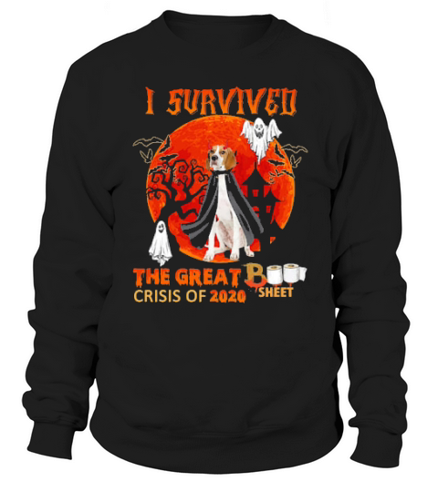 English Pointer I Survived The Great Book Sheet Crisis Of 2020 Halloween Sweatshirt Unisex