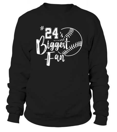 Number Biggest Fan Softball Player Mom Dad Family Sweatshirt Unisex