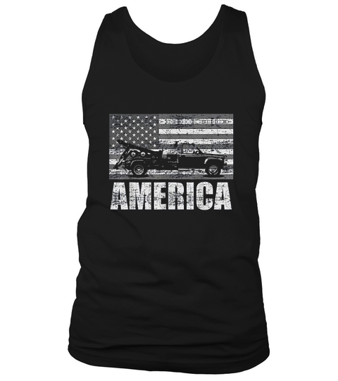 American Tow Truck Driver Patriotic Pick Up Tank Top Unisex