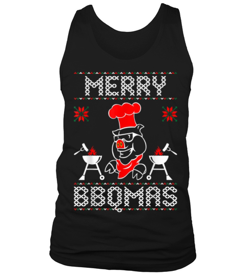 Awesome Merry Bbq Ugly Christmas Sweater Sweater Tank Top Unisex