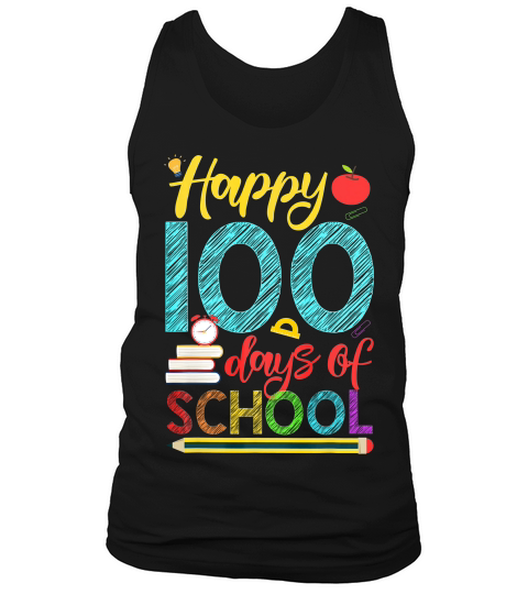 Happy 100 Days Of School Shirt For Teacher Or Child Tank Top Unisex