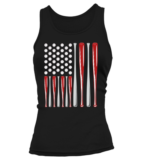 American Baseball Flag Vintage Tank top Woman