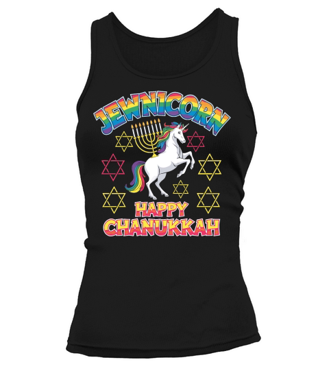 Jewnicorn Happy Chanukkah Tank top Woman