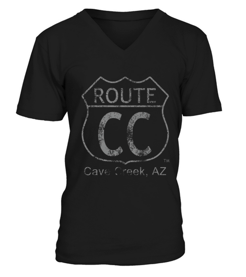 Historic Route Cc For Cave Creek Az T-shirt V-Neck T-shirt