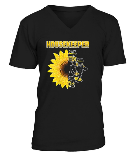 Housekeeper Future Housekeeping Househelp Service V-Neck T-shirt