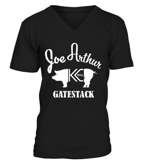 Joe arthur BBQ gatestack V-Neck T-shirt