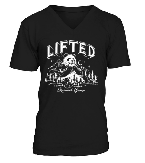 Lifted Research Collection Graphic Panda V-Neck T-shirt