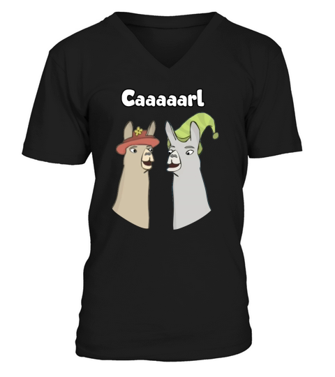 LLAMAS WITH HATS  CAAAARL CARL PAUL SECRET AGENT BOB FILM COW DROWNING RAFT LLAMAS V-Neck T-shirt