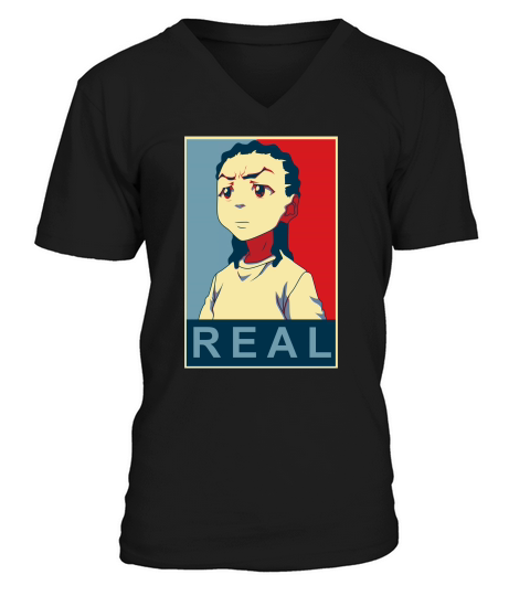 Real Man The Boondocks V-Neck T-shirt