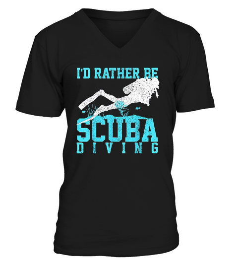 Scuba Diving Funny Scuba Diver V-Neck T-shirt