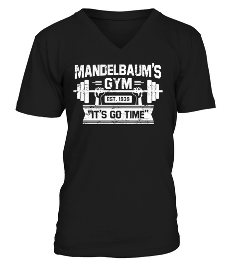 Seinfeld - Mandelbaums Gym Est1939 Its Go Time V-Neck T-shirt
