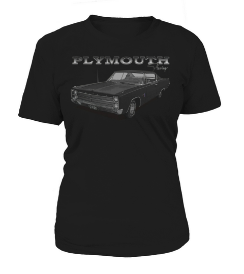 1967 Plymouth Fury Black Women's T-Shirt