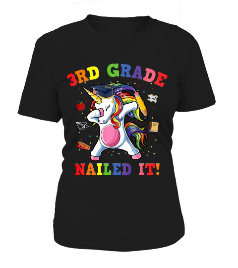 Dabbing Unicorn Third Grade Nailed It 2019 Class Graduation T-shirt Women's T-Shirt