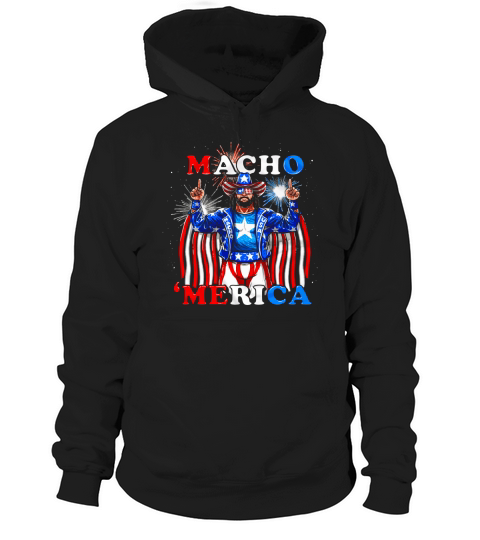 Macho Merica Usa Randy Savage America Man Hoodie Unisex