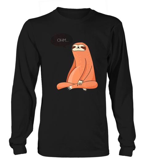 Cute Trendy Modern Sloth Yoga Lover  Gift Long sleeved Unisex