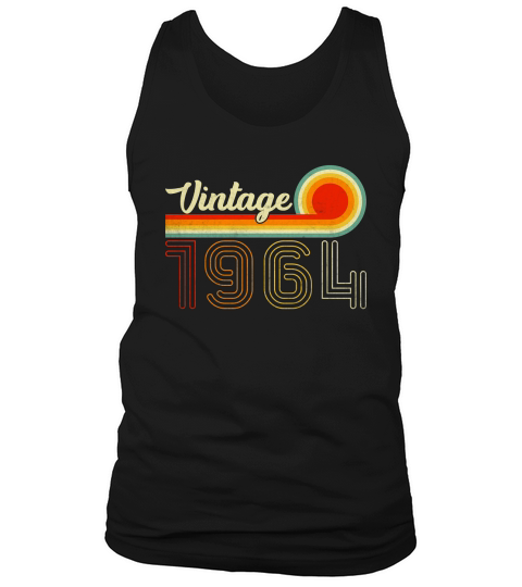 Vintage Born In 1964 Retro Tank Top Unisex