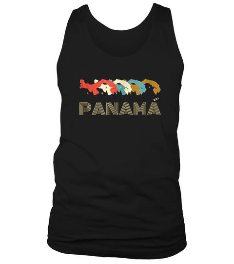 Vintage Panama Map Tank Top Unisex
