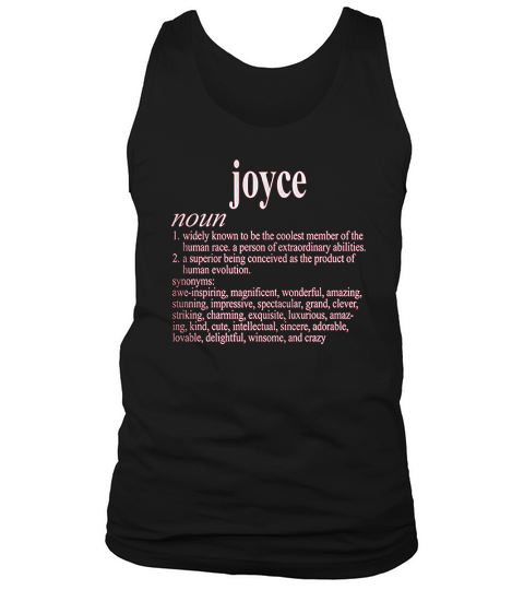 Vintage Style Joyce Funny First Name Definition Tank Top Unisex