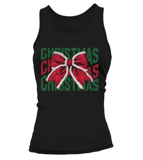 Christmas bow3 Tank top Woman