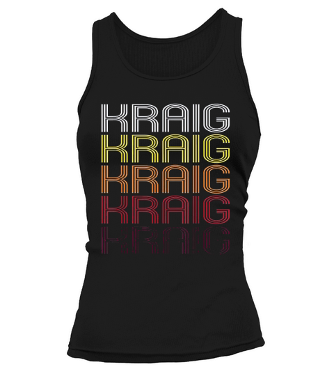 Kraig Retro Wordmark Pattern Vintage Style Tank top Woman