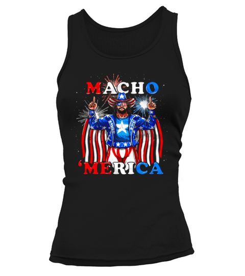 Macho Merica Usa Randy Savage America Man Tank top Woman