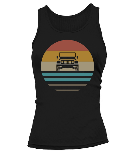 Vintage Jeeps Retro 70s Distressed Off Road Tank top Woman