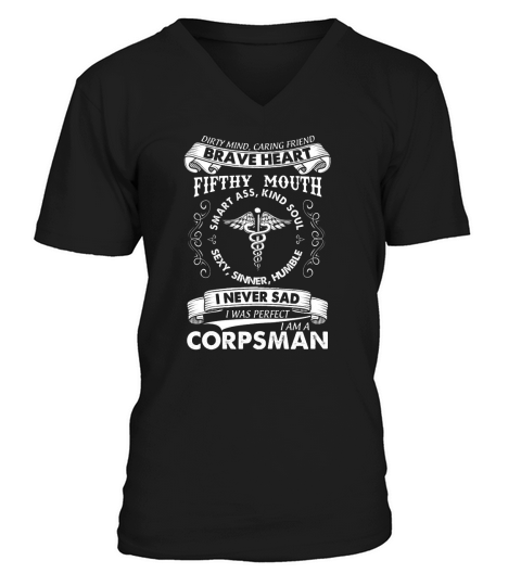 corpsman devil us navy corpsman doc army veteran V-Neck T-shirt