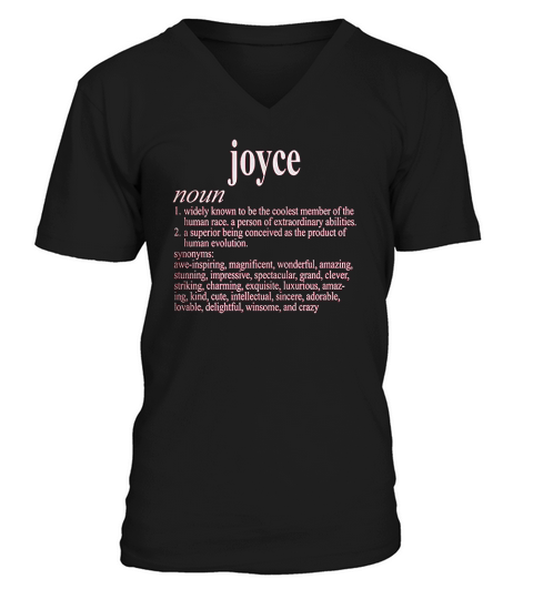 Vintage Style Joyce Funny First Name Definition V-Neck T-shirt