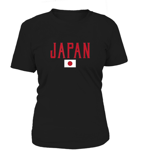 Japan Flag Vintage Red Text Women's T-Shirt