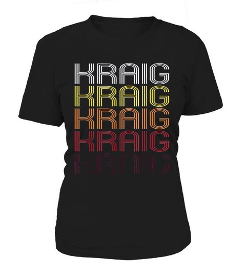 Kraig Retro Wordmark Pattern Vintage Style Women's T-Shirt