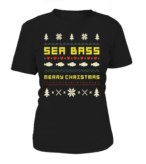 Sea Bass Christmas Ugly Christmas Sweater Women's T-Shirt