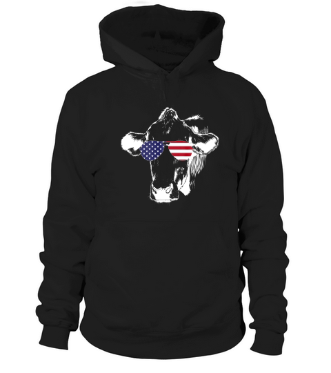 4th Of July T Shirt Vintage Cow Lover Usa Merica Murica Usa Hoodie Unisex