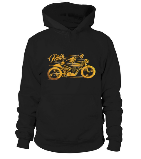 Cafe Racer Tshirt - Ghost Classic Rider - Vintage Motorcycle Hoodie Unisex