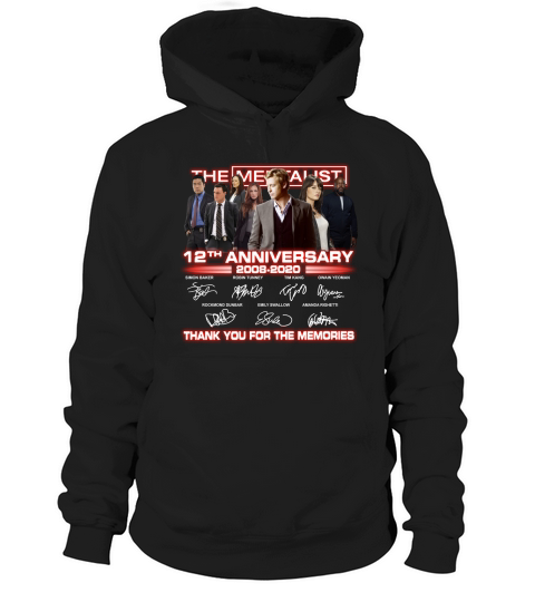 The Mentalist 12th anniversary thank you for the memories signatures Hoodie Unisex