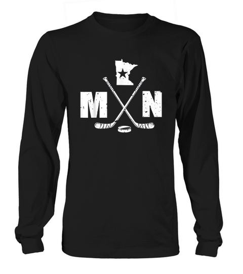 Mn Hockey The State Of Ice Hockey Gift Long sleeved Unisex