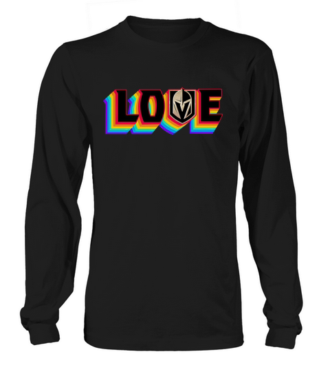 VGK Pride Love is Love Funny TShirt Long sleeved Unisex