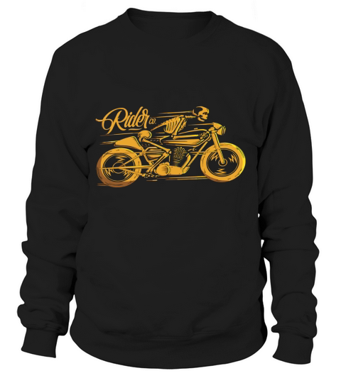 Cafe Racer Tshirt - Ghost Classic Rider - Vintage Motorcycle Sweatshirt Unisex