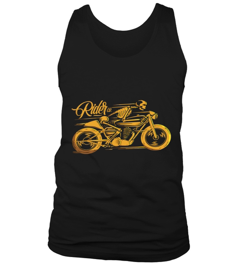 Cafe Racer Tshirt - Ghost Classic Rider - Vintage Motorcycle Tank Top Unisex