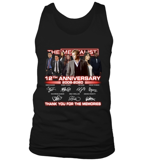 The Mentalist 12th anniversary thank you for the memories signatures Tank Top Unisex