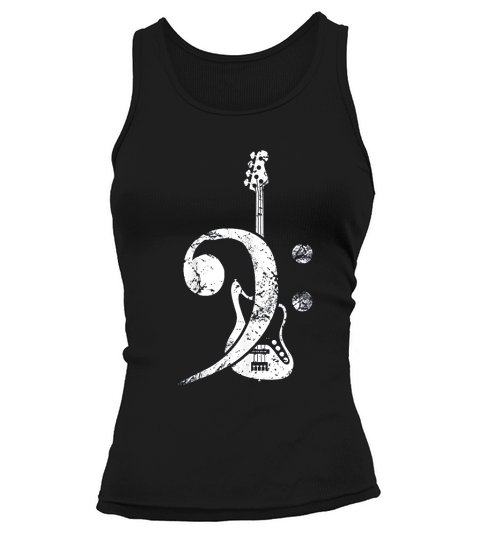 Bass Clef Bass Guitar Tank top Woman