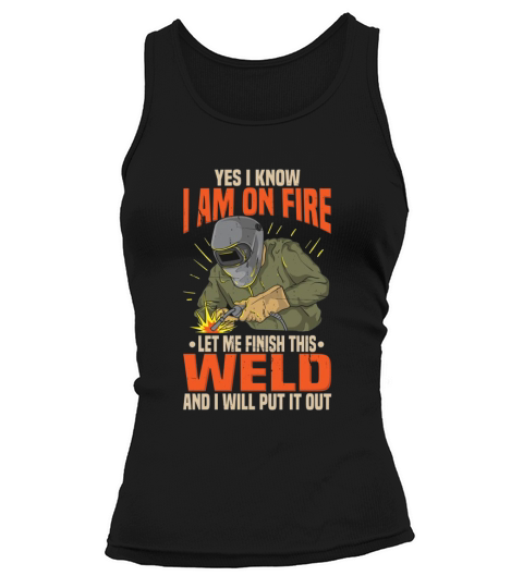 Funny Lit Operator Welder Welding Humor Gift Idea Tank top Woman