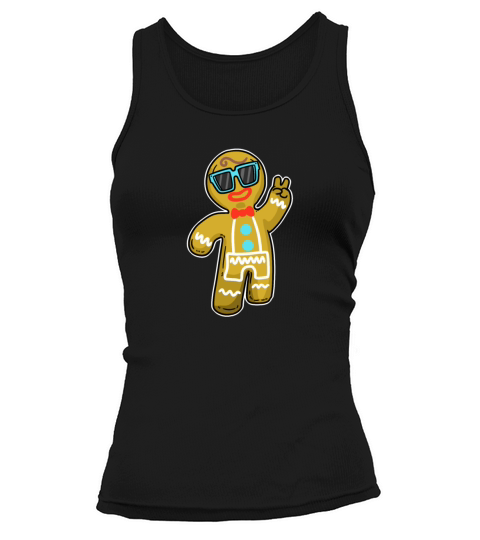 Gingerbread Cool Man Gift Christmas Funny Tank top Woman