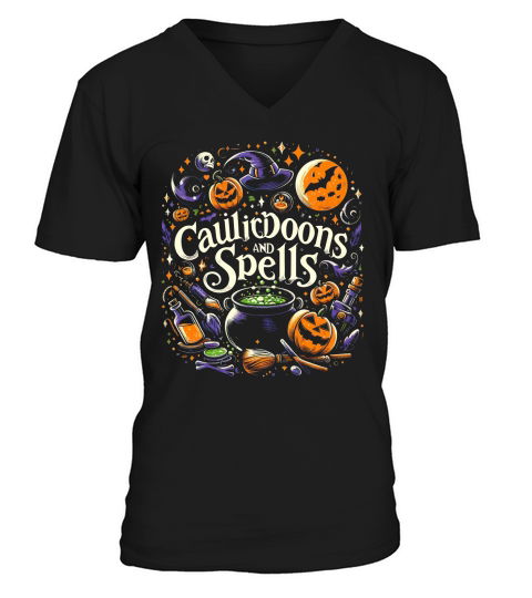 Cauldrons and Spells V-Neck T-shirt