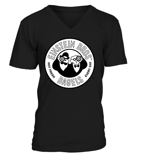 Einstein Bros Bagels Logo Brand V-Neck T-shirt