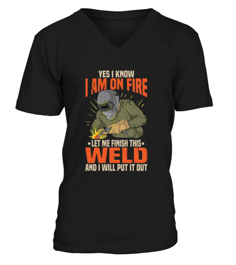 Funny Lit Operator Welder Welding Humor Gift Idea V-Neck T-shirt